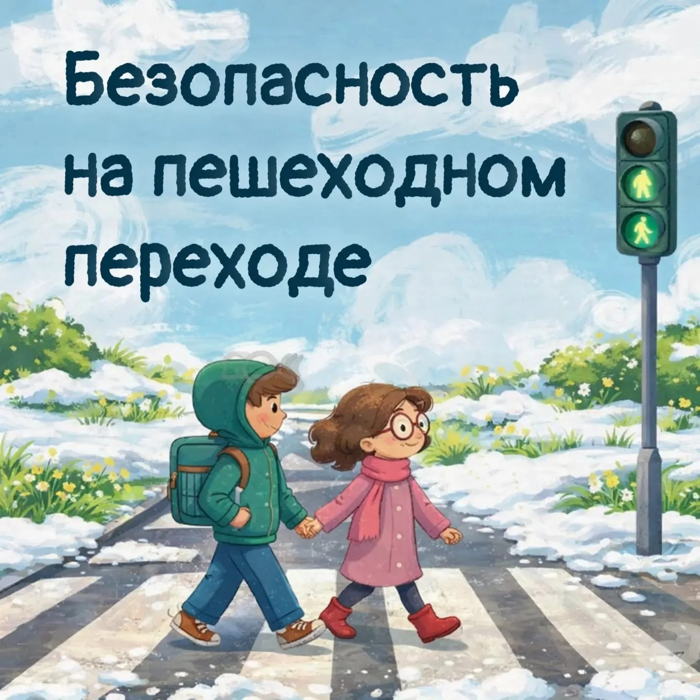 Как научить ребёнка безопасности на переходе? — обложка